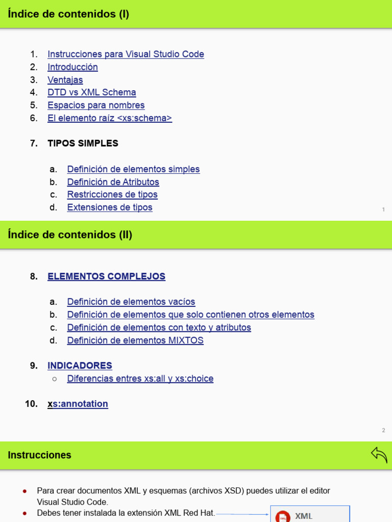 Guía Completa de XML Schema en XSD | PDF | Xml | Formatos de ...