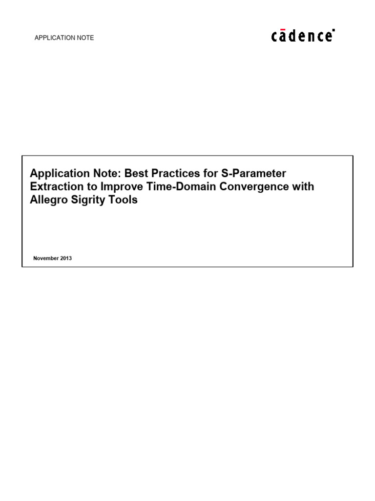 Best Practices for S-Parameter Extraction | PDF | Spice | Printed ...