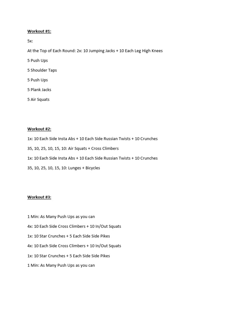 5 Effective Full-Body Workouts | PDF