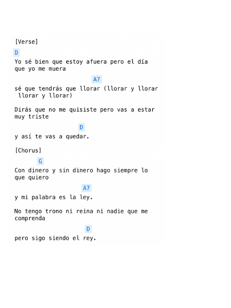 Soy El Rey | PDF