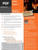 Adv. Certificate in Field Incident Command 29 April - 01 May 2012 Dubai, UAE