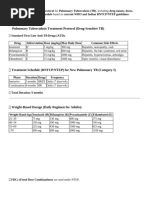 RHZE Dosage Guidelines for Adults | PDF | Clinical Medicine | Drugs