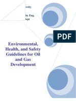 Environmental, Health, and Safety Guidelines For Oil and Gas Development