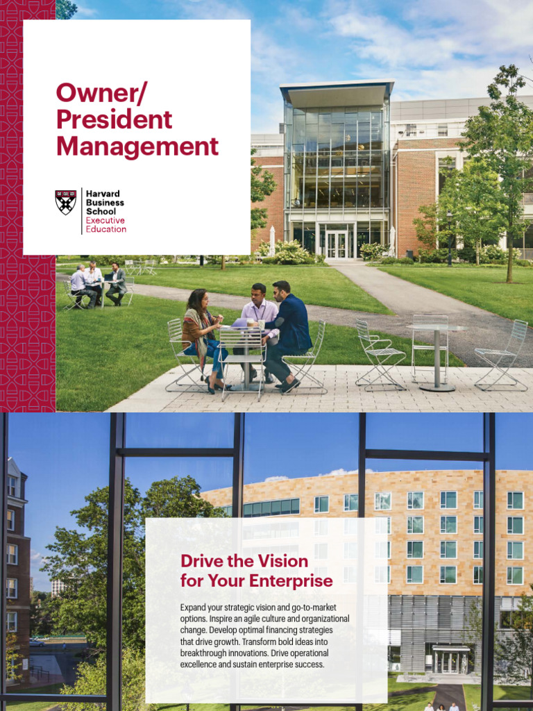 HBS Owner/President Management Program | PDF | Entrepreneurship ...