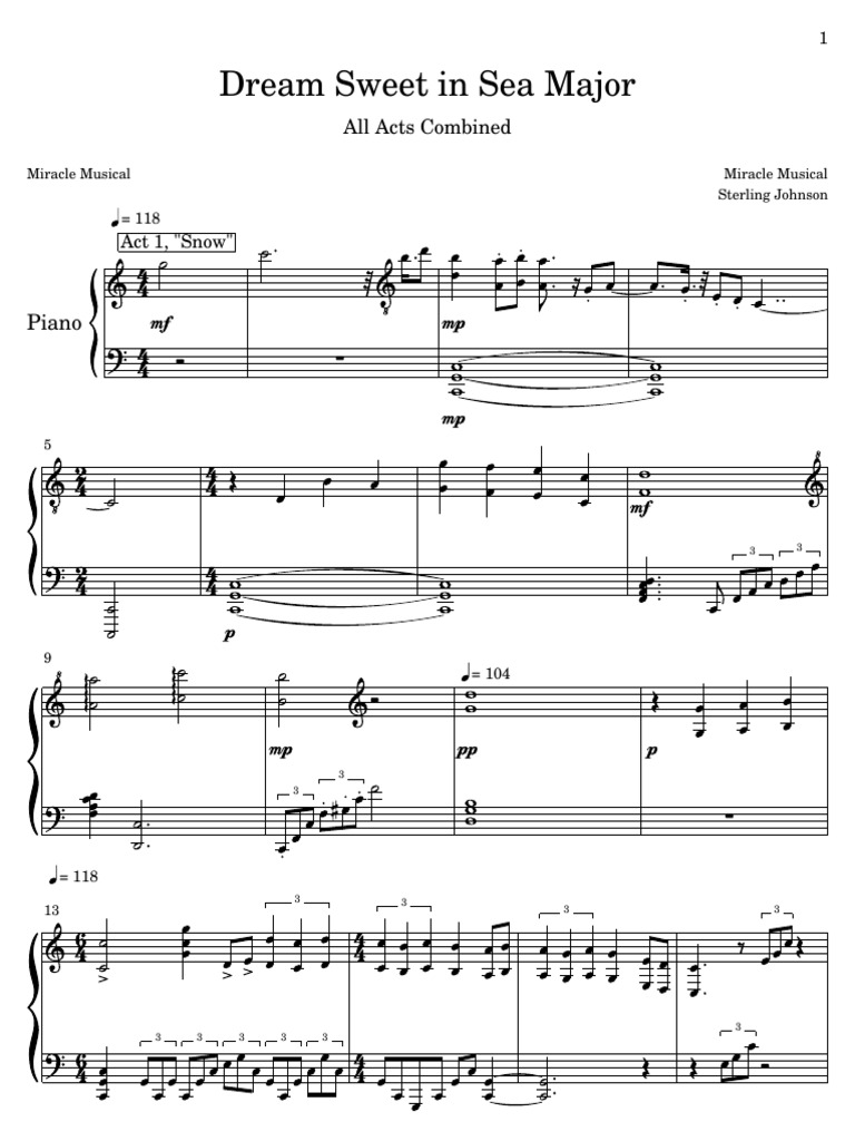 Dream Sweet in Sea Major Overview | PDF