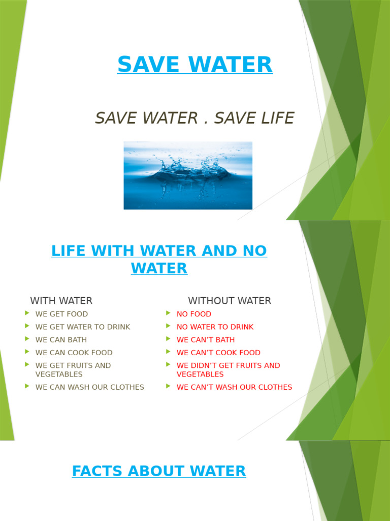 Save Water for Future Generations | PDF