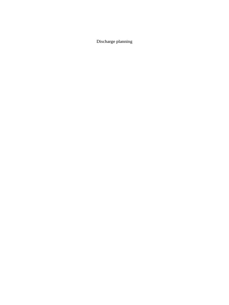Section 2 - Discharge Planning | PDF | Physical Therapy | Caregiver
