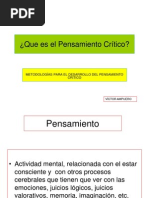 Estrategias para el fortalecimiento del Pensamiento Crítico
