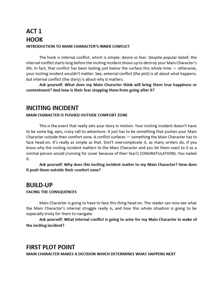 Manga Story Structure: Act Breakdown | PDF | Plot (Narrative) | Fear
