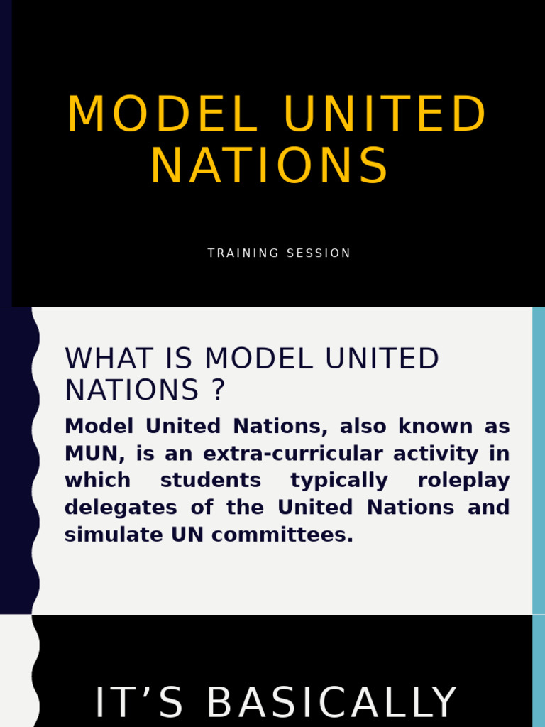 Mun Training Material. | PDF | Government