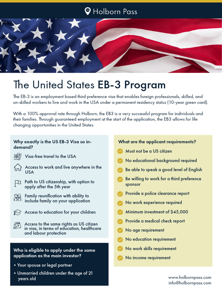 EB-3 Visa 2025: Requirements & Process | PDF | Immigration Law ...