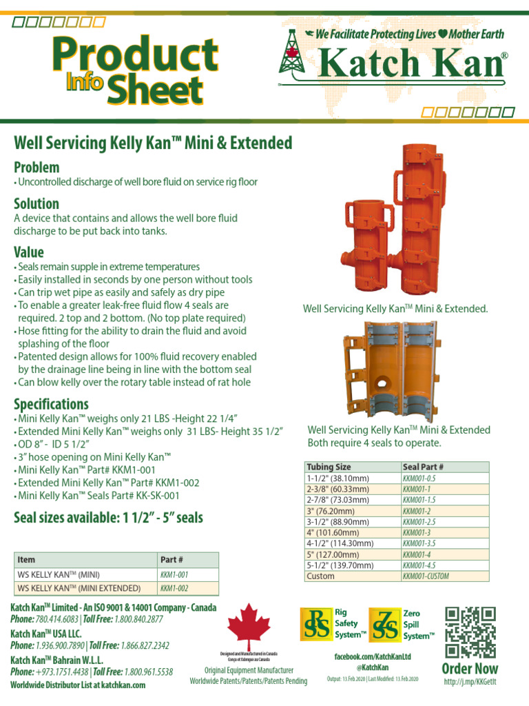 Well Servicing Kelly Kan™ Solutions | PDF | Pipe (Fluid Conveyance ...