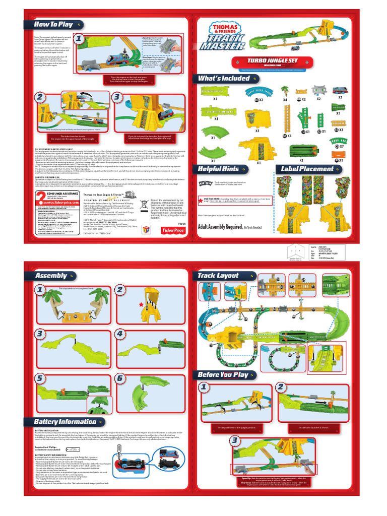Turbo Jungle Set Instructions | PDF | Rechargeable Battery | Radio