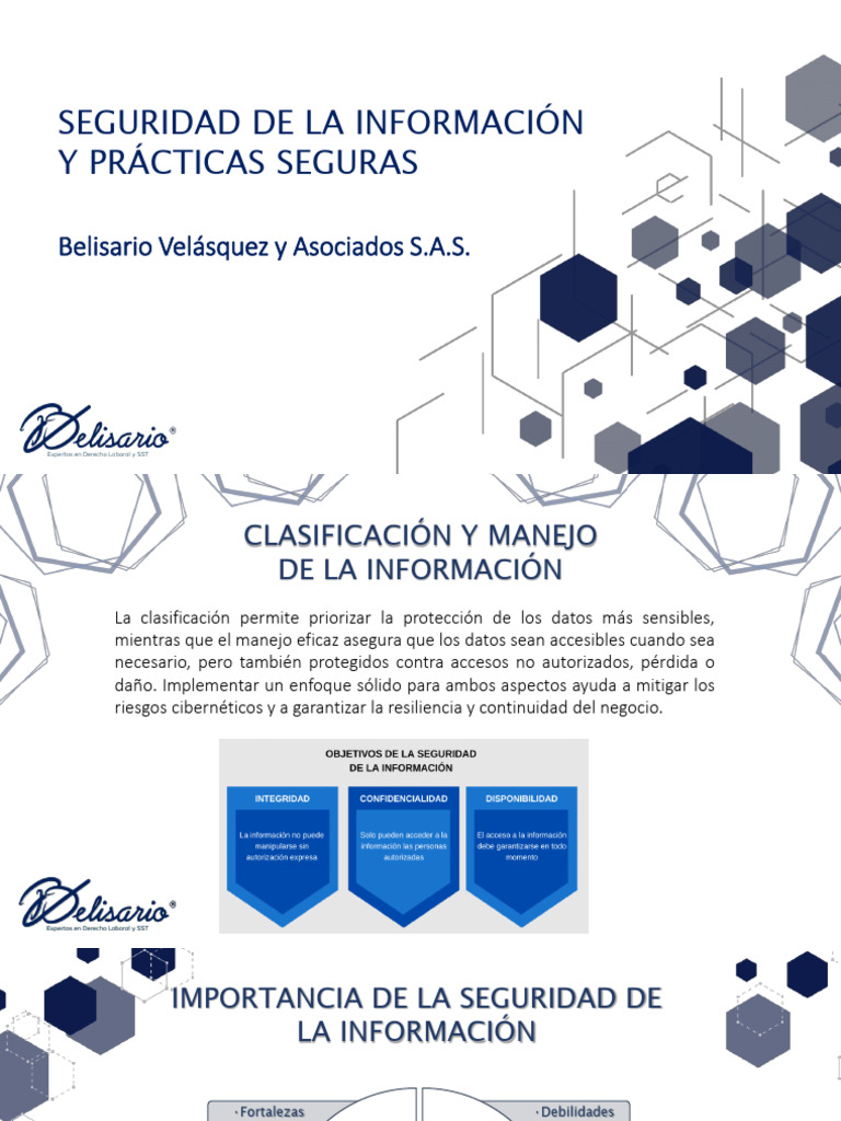Seguridad de La Información y Prácticas Seguras | PDF | Seguridad | La ...