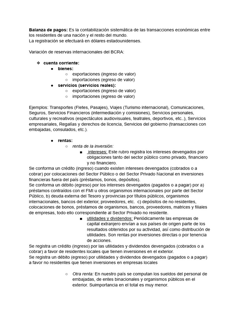 Balanza de Pagos y Tipos de Cambio | PDF | Tipo de cambio | Balance de ...