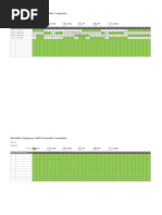 Weekly Shift Schedule Template 2025 | PDF
