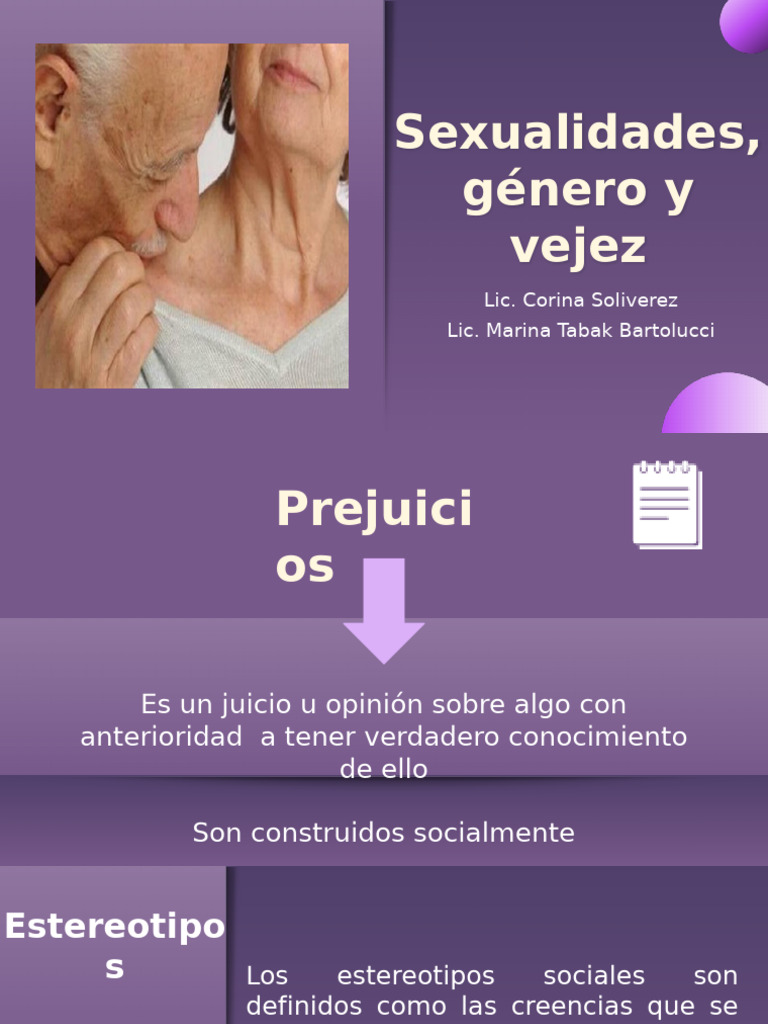 Sexualidad y Estereotipos en la Vejez | PDF | La sexualidad humana ...