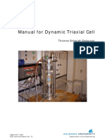 Manual For Dynamic Triaxial Cell