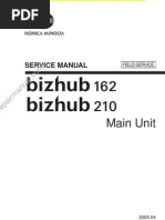 KONICAMINOLTA Bizhub 162 210 Service Manual Pages