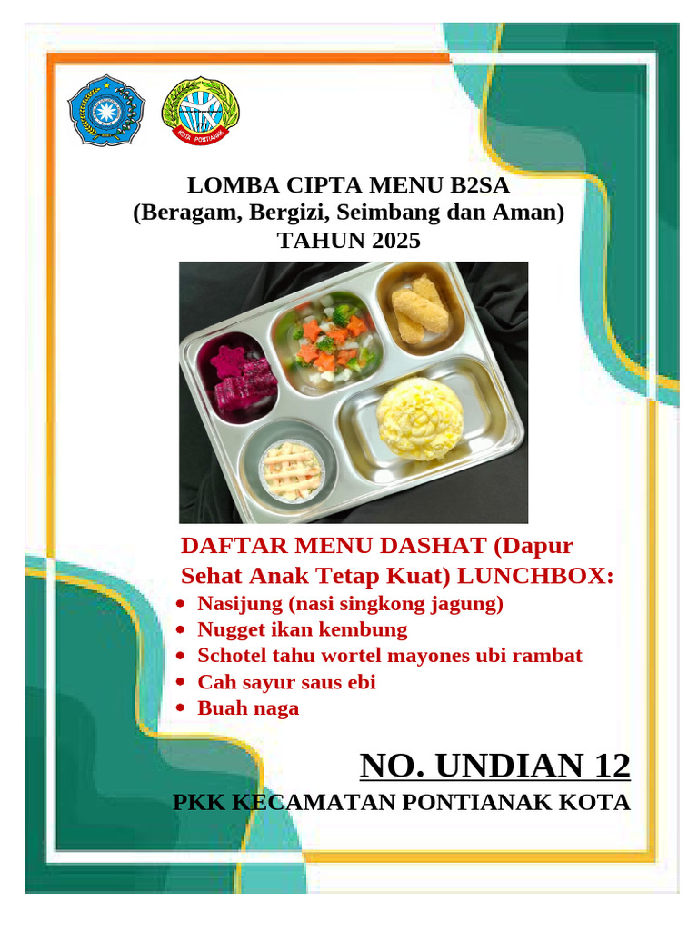 Menu B2SA Lomba Cipta 2025 | PDF