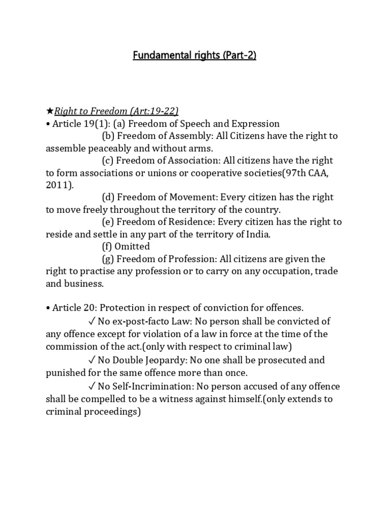 Fundamental Rights (Part 2) | PDF | Political Law | Rights