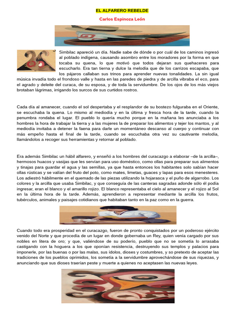 Simbilac: El Alfarero Rebelde y su Legado | PDF
