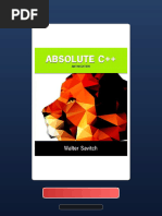 Absolute C 6th Edition Savitch Fast Access | PDF | C++