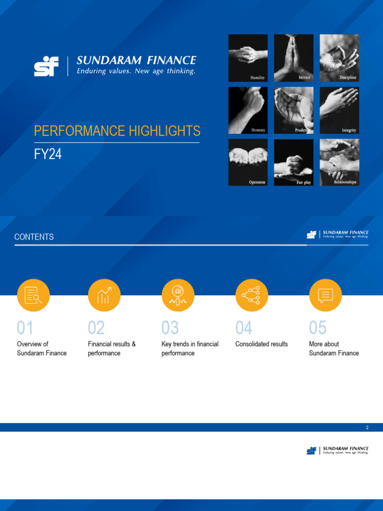 FY24 Performance Highlights of Sundaram Finance | PDF | Equity (Finance ...