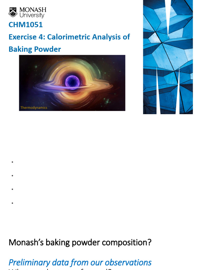 Calorimetric Analysis of Baking Powder | PDF | Calorimetry | Heat