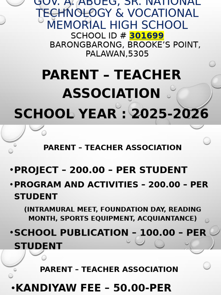 Pta 2025 2026 | PDF