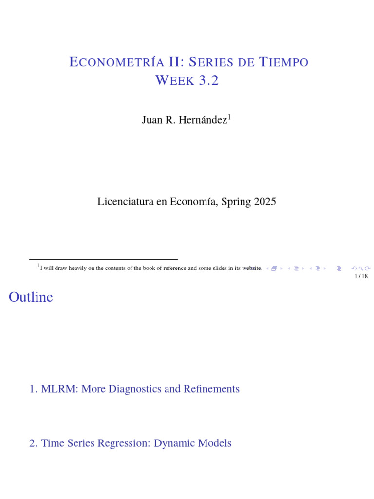 Time Series Regression Diagnostics | PDF | Regression Analysis | F Test