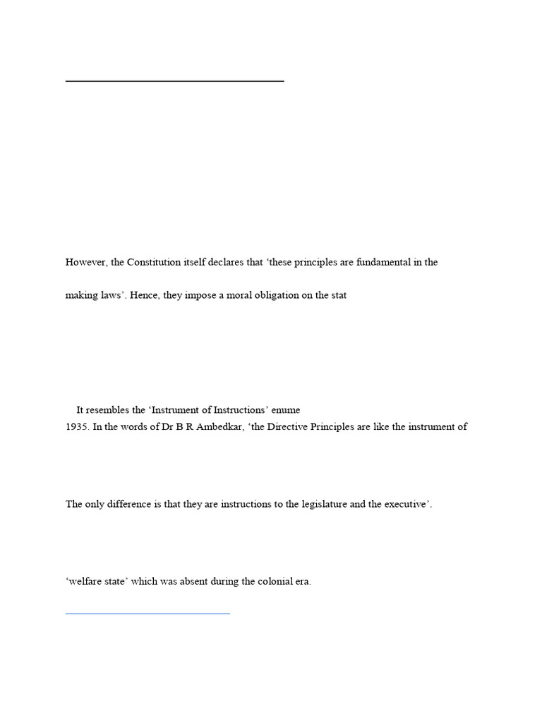 Unit - 2 The Directive Principles of State Policy | PDF | Legal ...