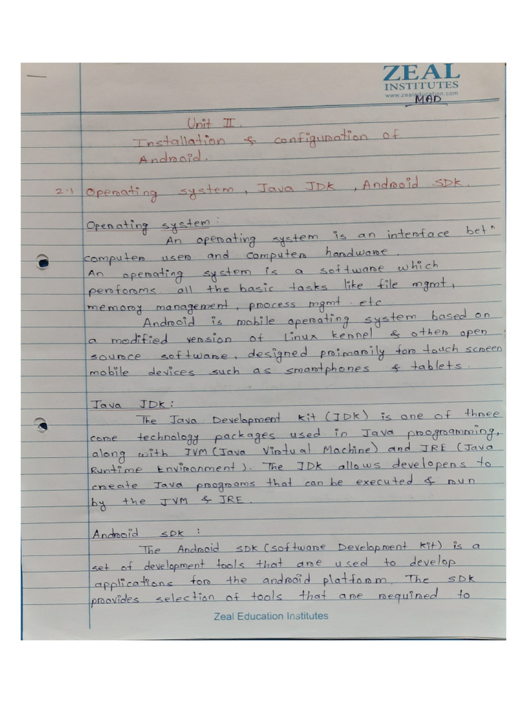 MAD Unit-2 Notes | PDF