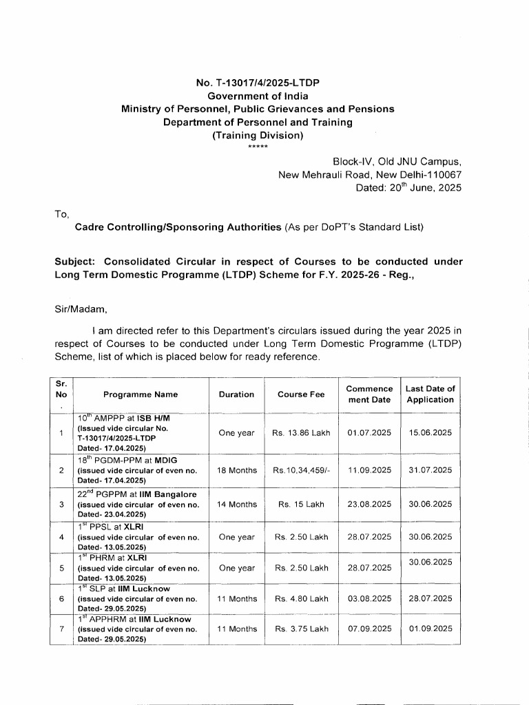 Consolidated Circular of LTDPqkeFL | PDF | Public Administration ...