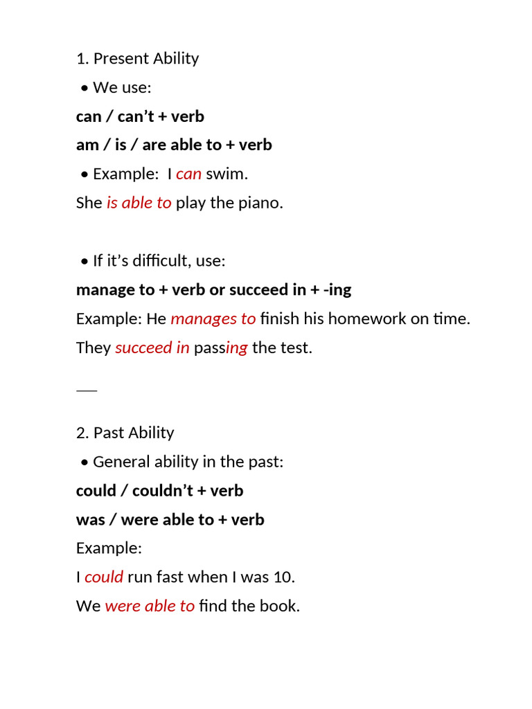 Abilities | PDF