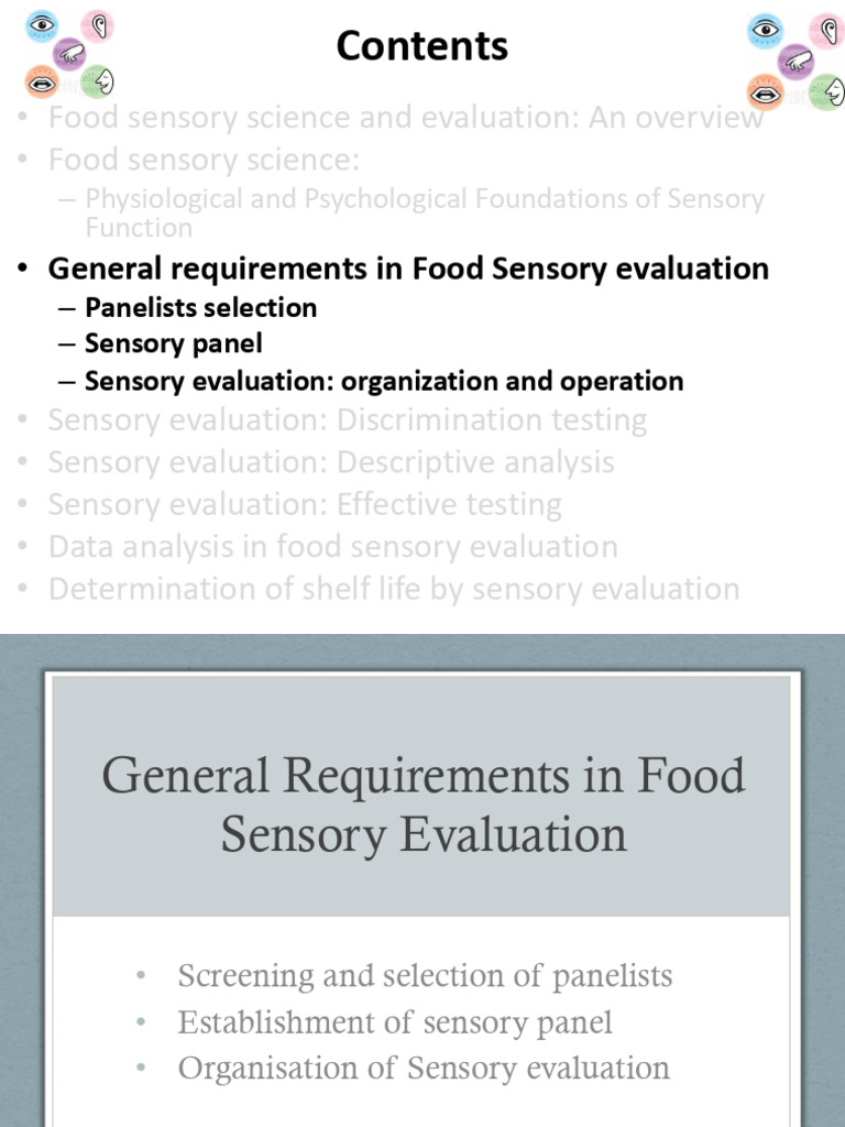General Requirements in Sensory Evaluation | PDF | Institutional Review ...