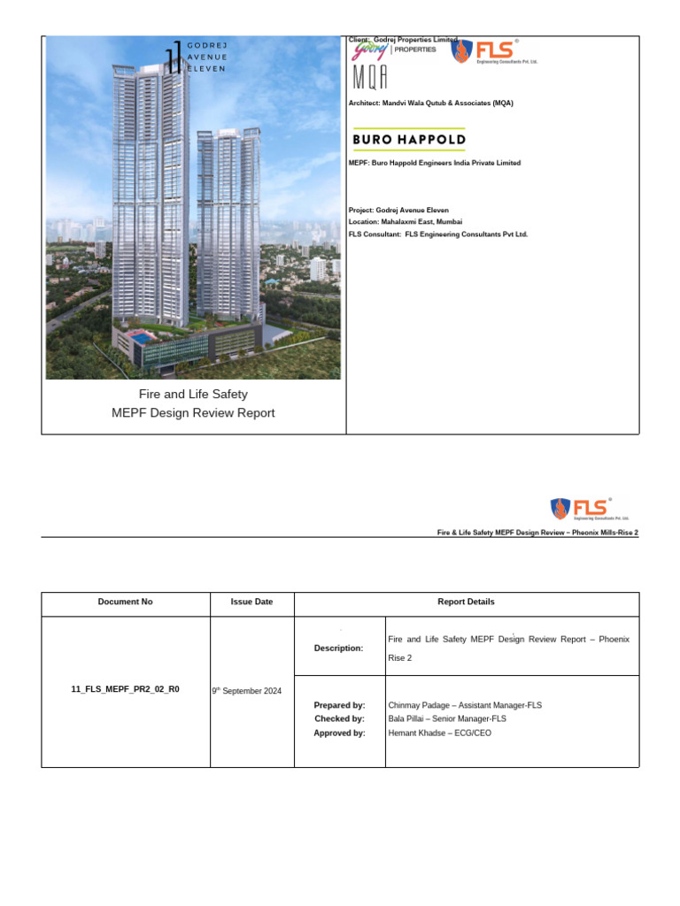 Phoenix - MEP FLS Report R2 | PDF | Fire Sprinkler System | Valve