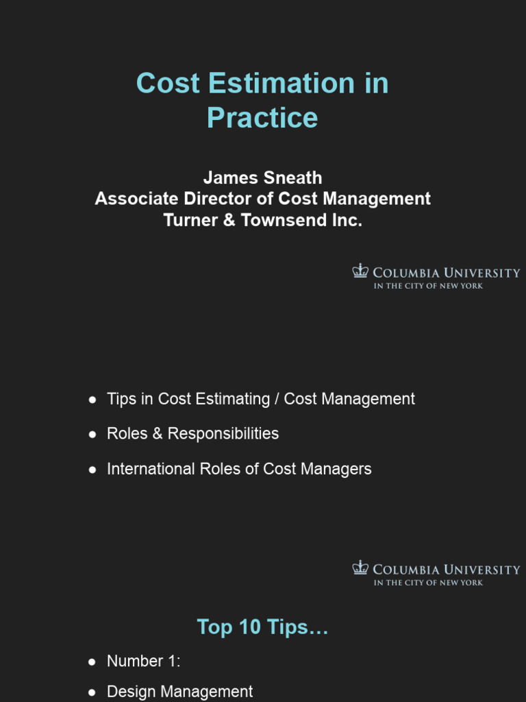 Cost Estimation Best Practices | PDF | Business