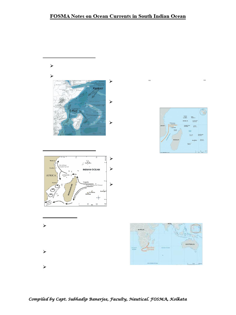 South Indian Ocean Currents Overview | PDF | Indian Ocean | Oceans