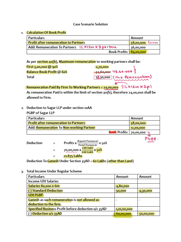 RTP Notes (Taxation) Ca Inter | PDF | Alternative Minimum Tax | Taxes