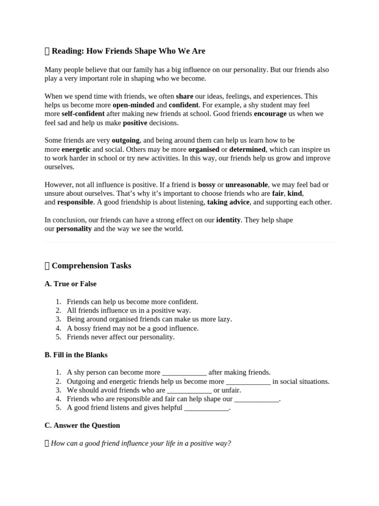 How Friends | PDF