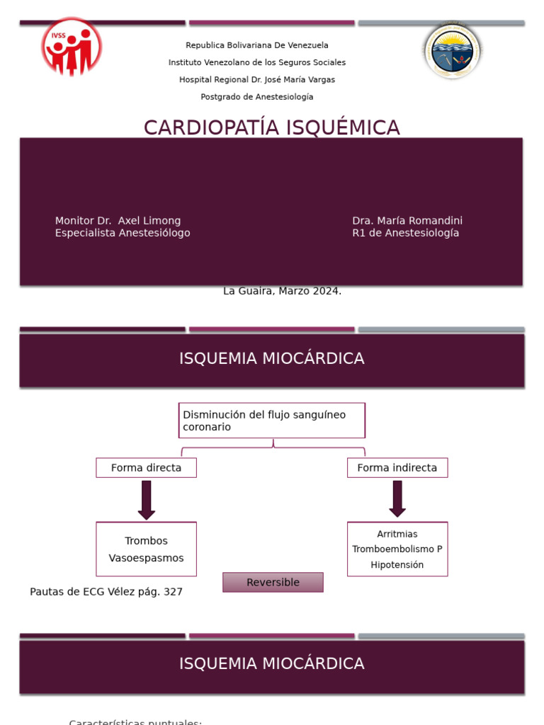 Cardiopatia Isquemica | PDF | Infarto de miocardio | Isquemia
