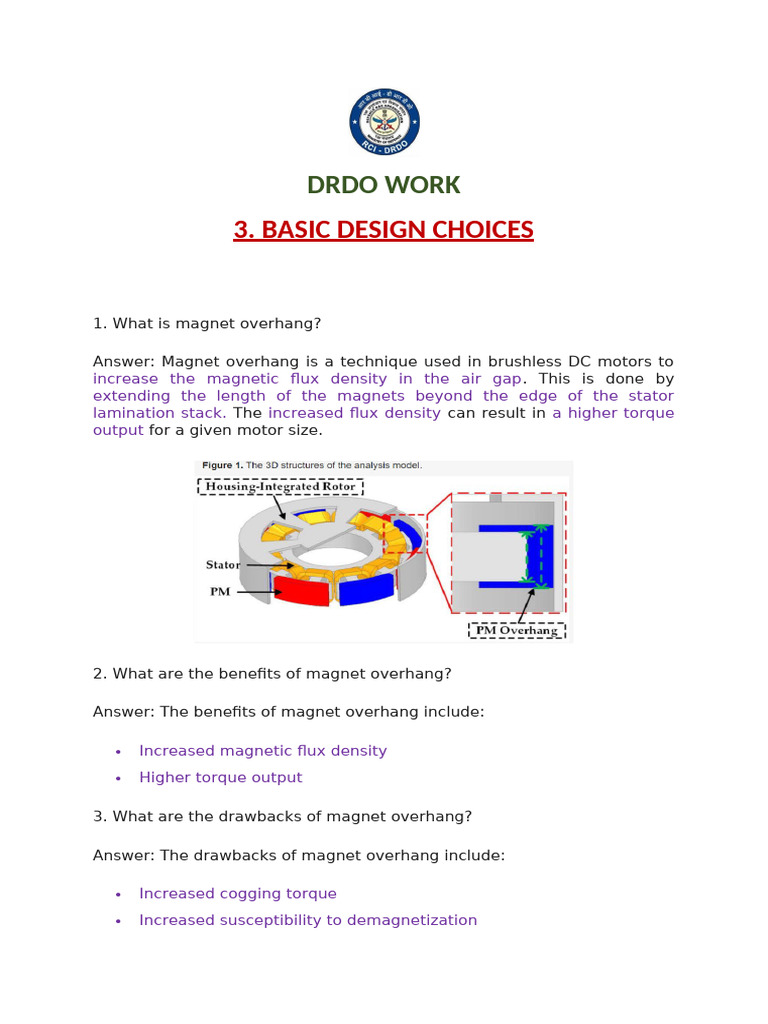 Brushless DC Motor Design Techniques | PDF | Electric Motor | Magnet