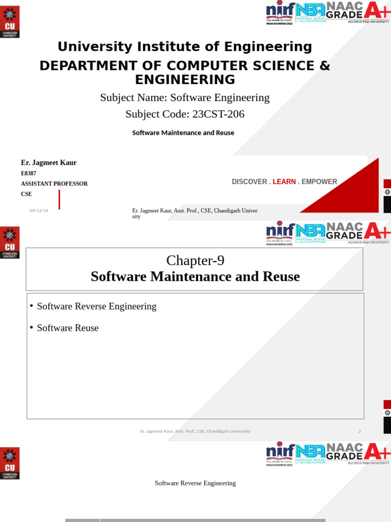 Software Maintenance & Reuse Overview | PDF | Software | Engineering