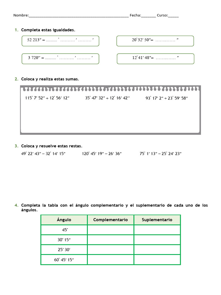 Ficha Mates 2 | PDF