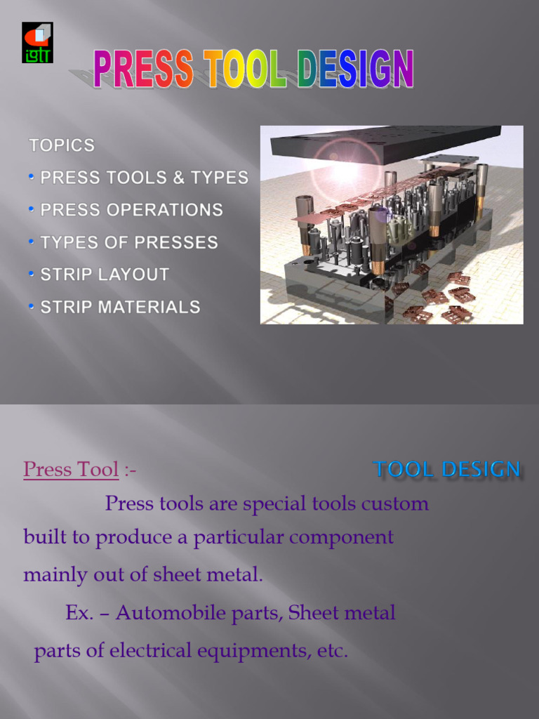 Types of Press Tools Explained | PDF | Mechanical Engineering | Metals