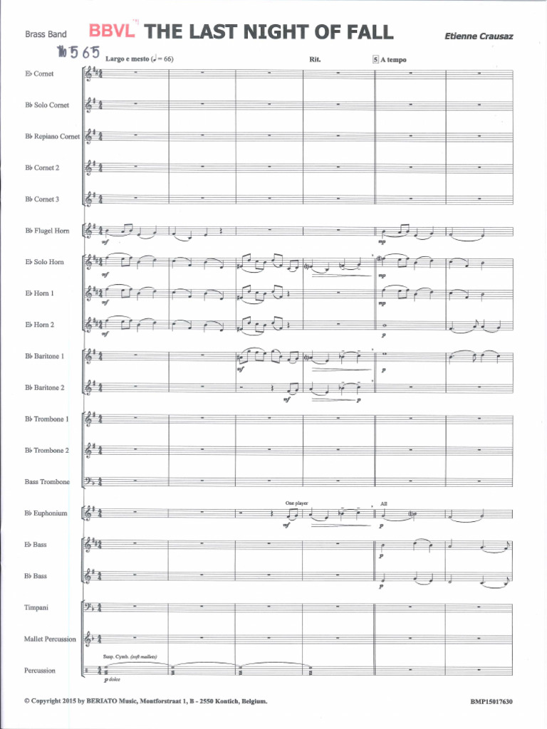 0 - The Last Night of Fall - Score | PDF