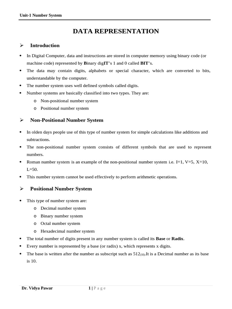 Understanding Number Systems in Computing | PDF | Subtraction | Binary ...