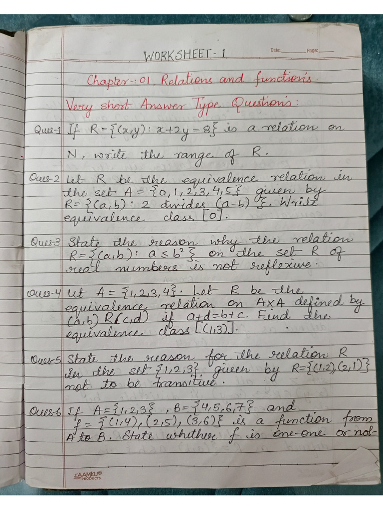 Relation and Function | PDF