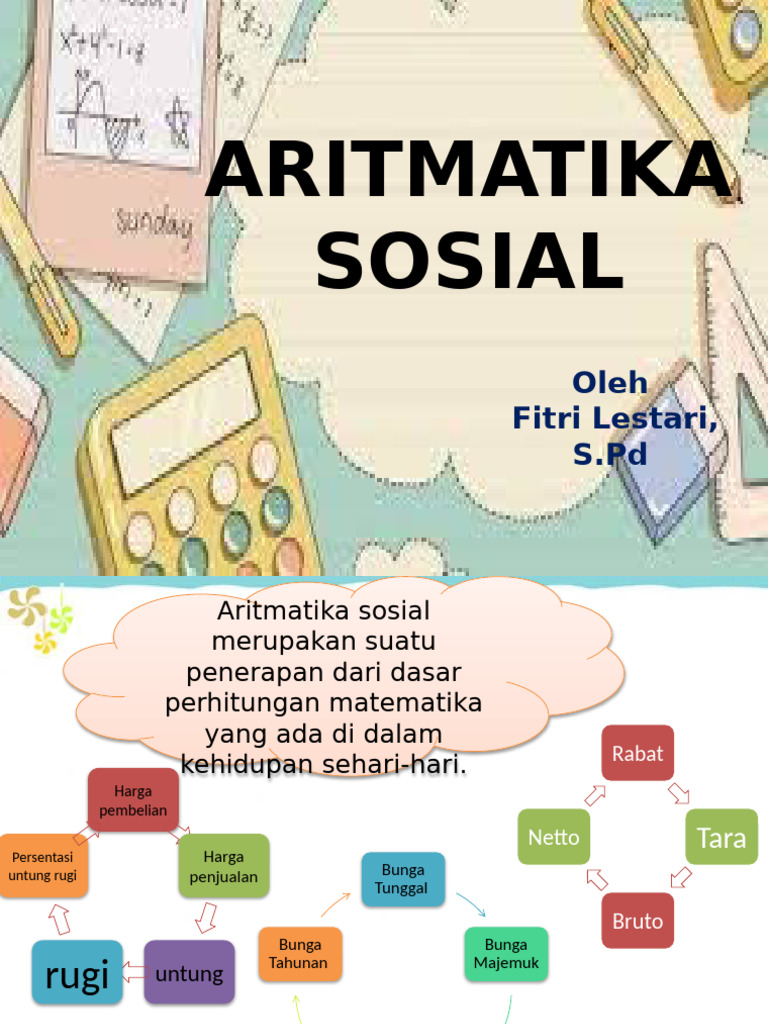 Aritmatika Sosial: Oleh Fitri Lestari, S.PD | PDF